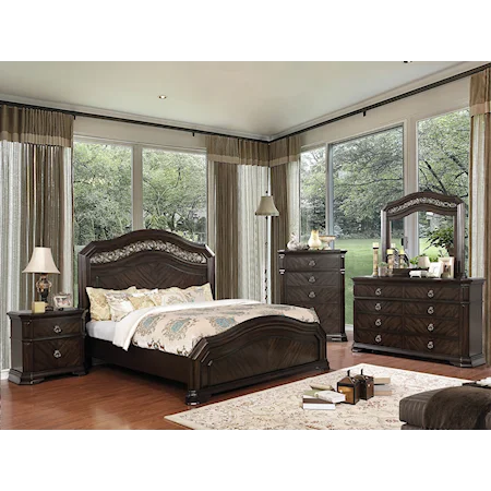 Traditional 4 Piece Queen Bedroom Set