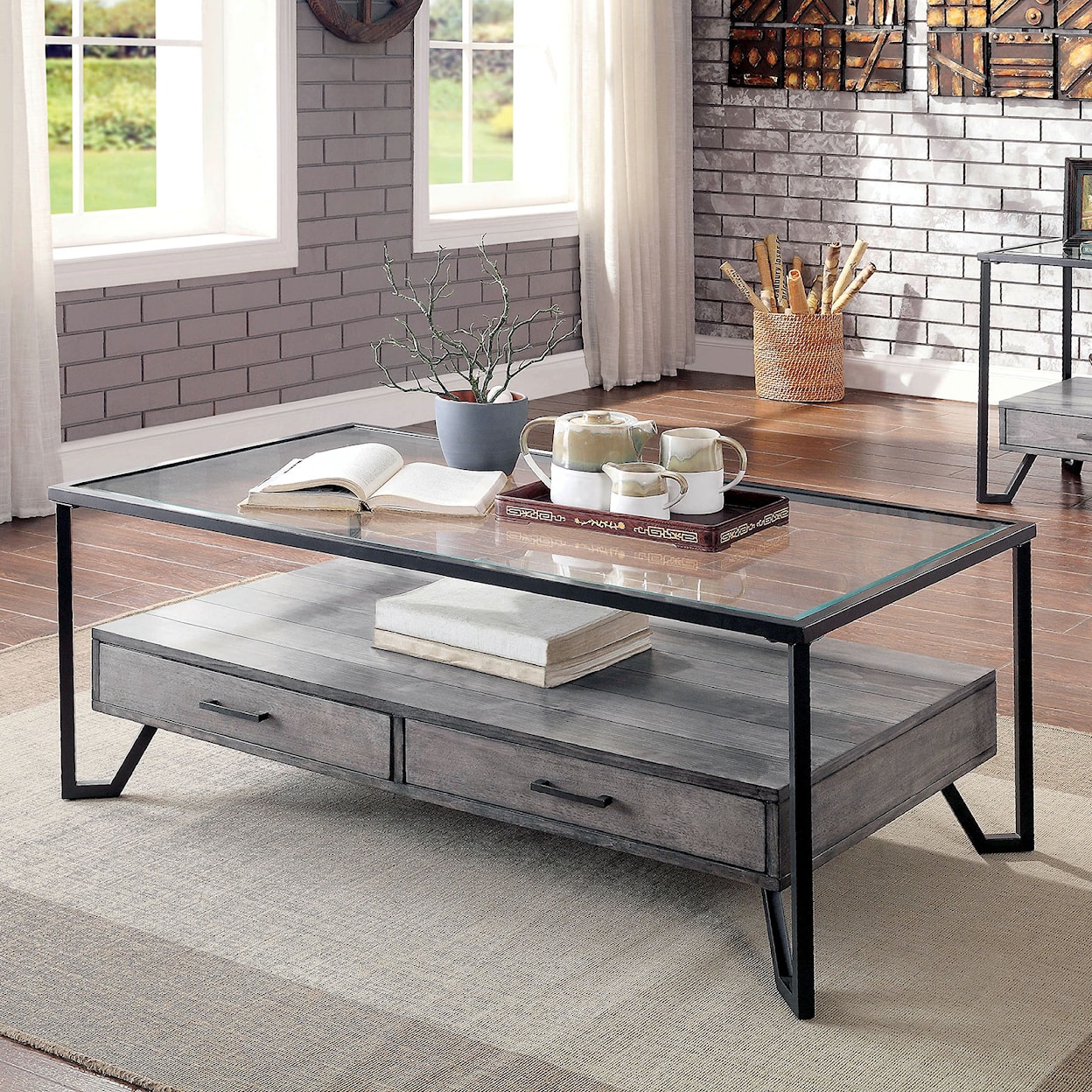 Furniture of America Ponderay Coffee Table