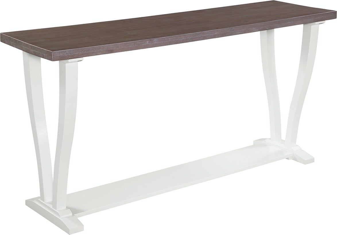 John Thomas LaCasa OT76621S Farmhouse Sofa Table with Trestle Base