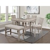 CM Fulton 6-Piece Counter Height Dining Set