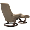 Stressless by Ekornes Sunrise Medium Chair & Ottoman with Classic Base