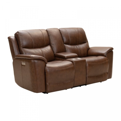 Casual Power Reclining Console Loveseat with USB