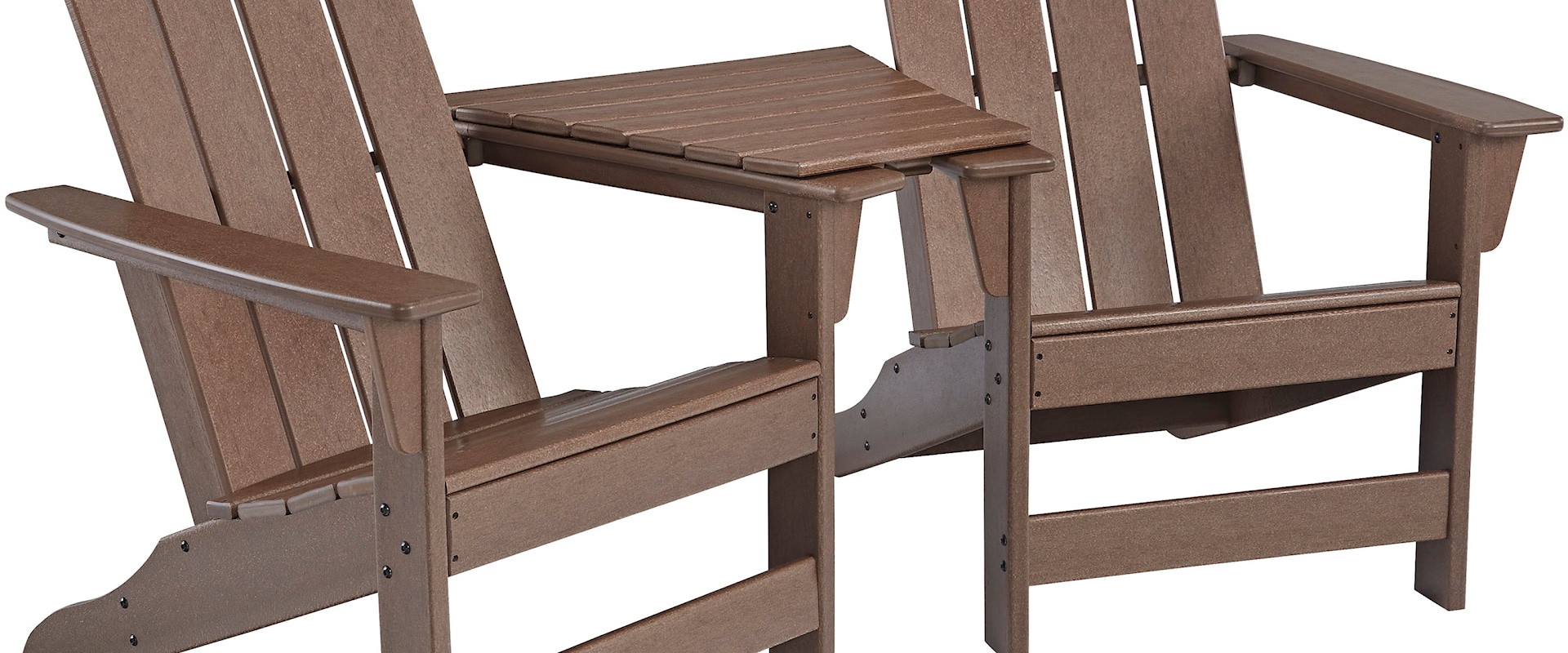 Adirondack Chair Set with Tete-A-Tete Table