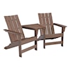 Signature Design by Ashley Emmeline Adirondack Chair Set with Tete-A-Tete Table