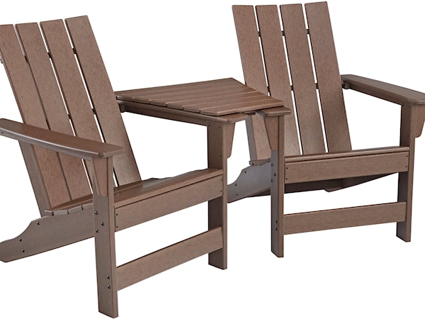 Adirondack Chair Set with Tete-A-Tete Table