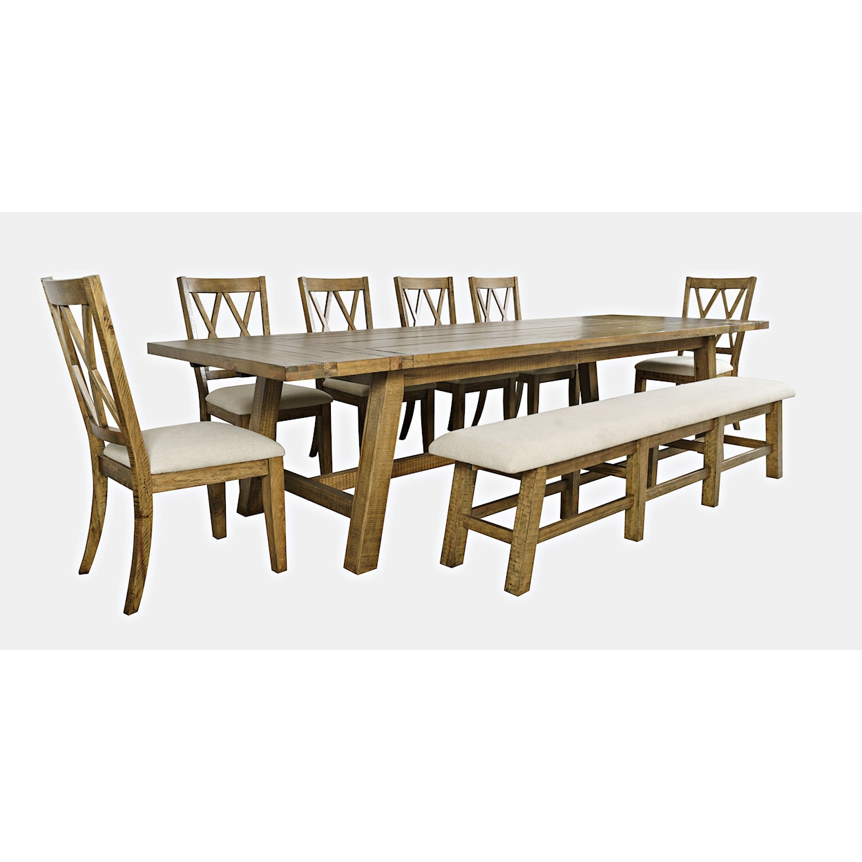 Jofran Telluride Trestle Ext. Dining Table