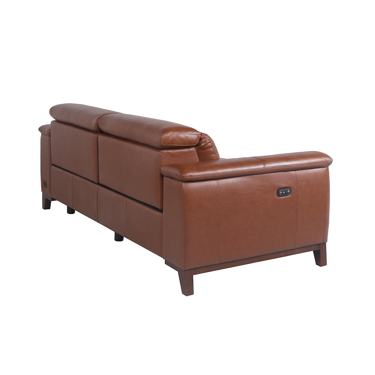 Prime Bergamo Dual-Power Leather Reclining Sofa