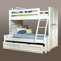 Coastal Twin Over Full Bunkbed with Trundle