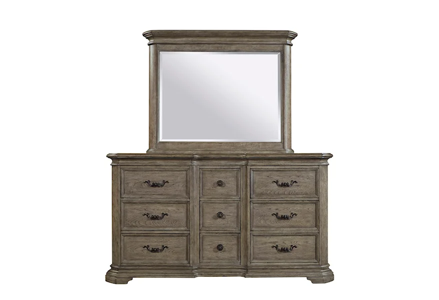 Hamilton Dresser and Mirror Set by Aspenhome at Mueller Furniture