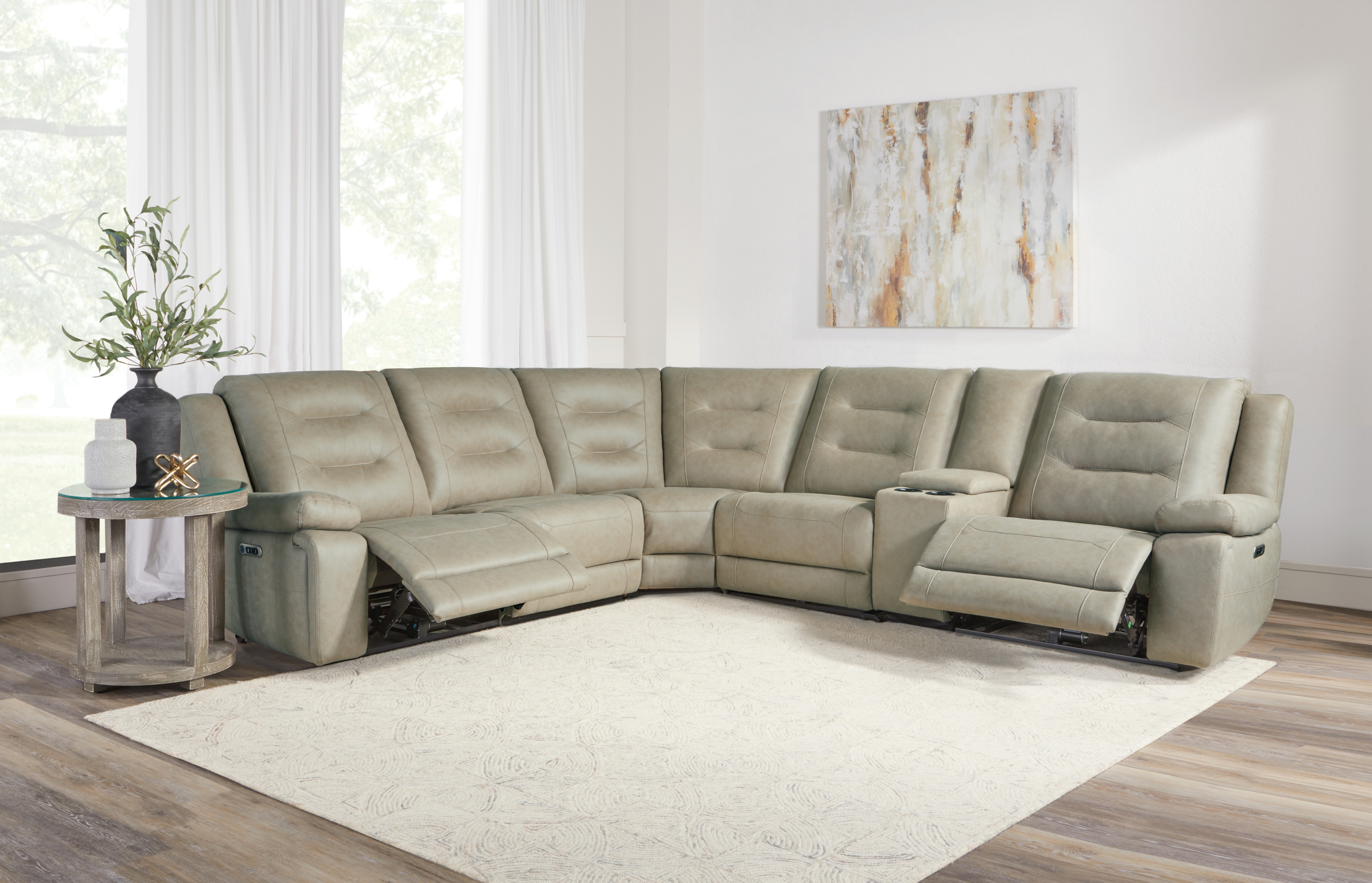 6-Piece Power Reclining Sectional Sofa
