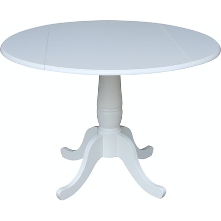 Pedestal Table in Pure White