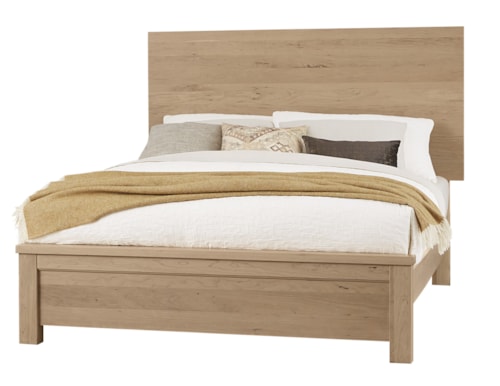 Transitional California King Plank Bed