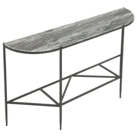 Semi-Oval Console Table