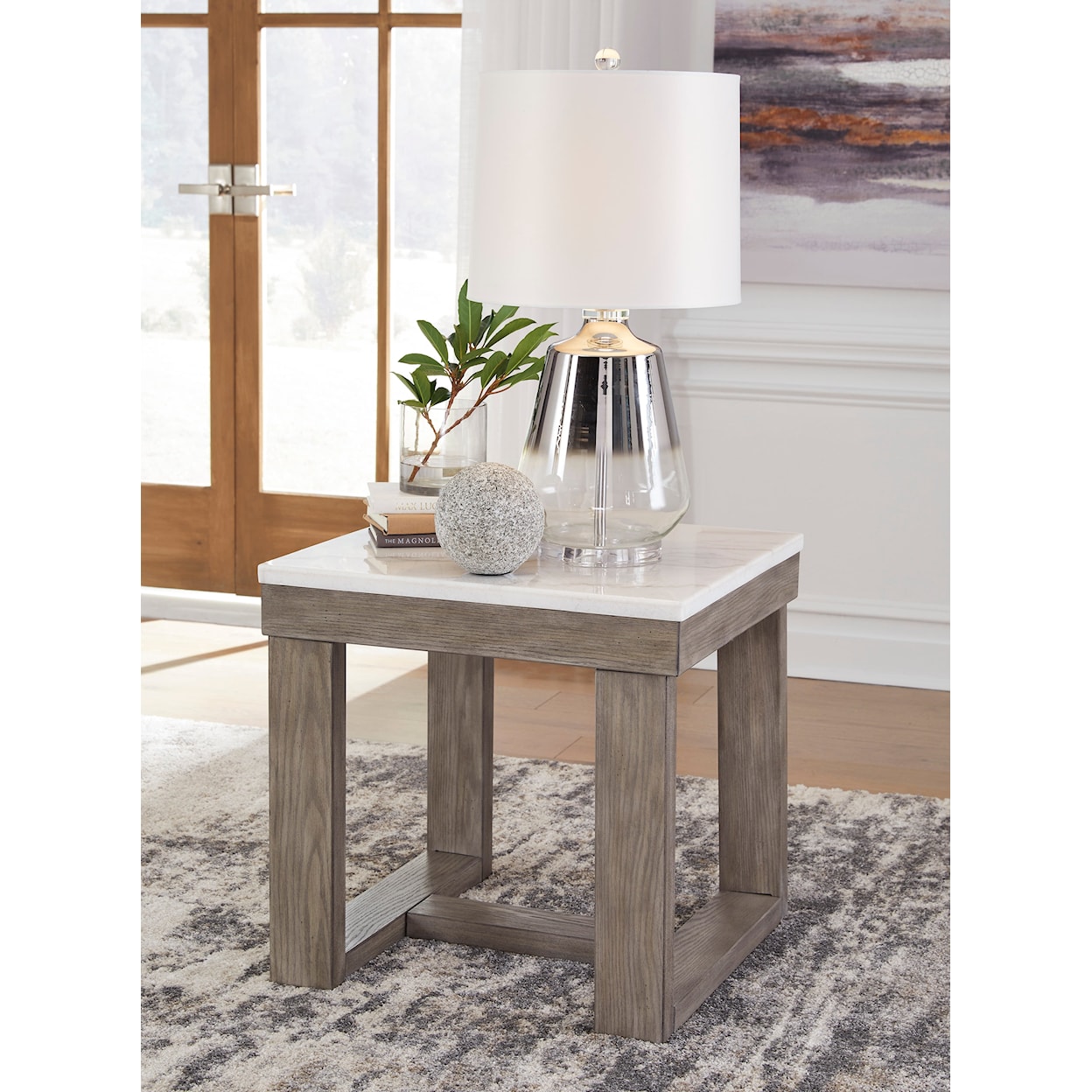 Benchcraft Loyaska Coffee Table and 2 End Tables
