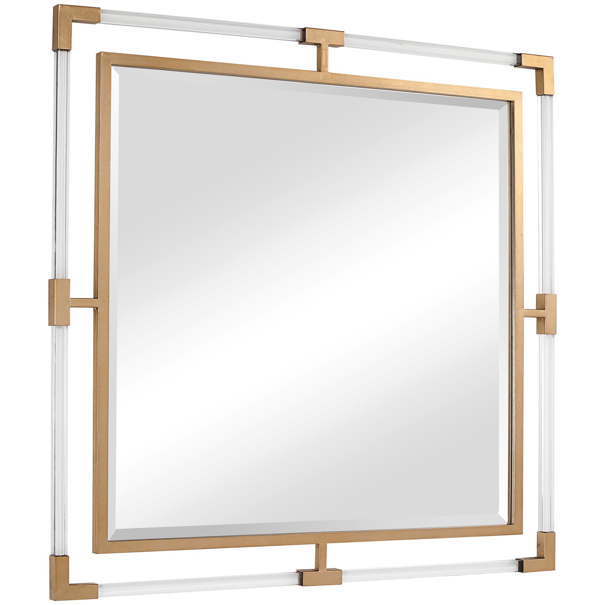 Balkan Golden Square Mirror