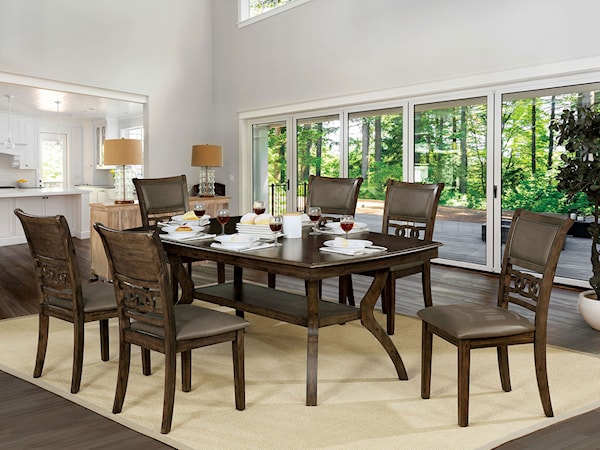 7 Pc. Dining Table Set