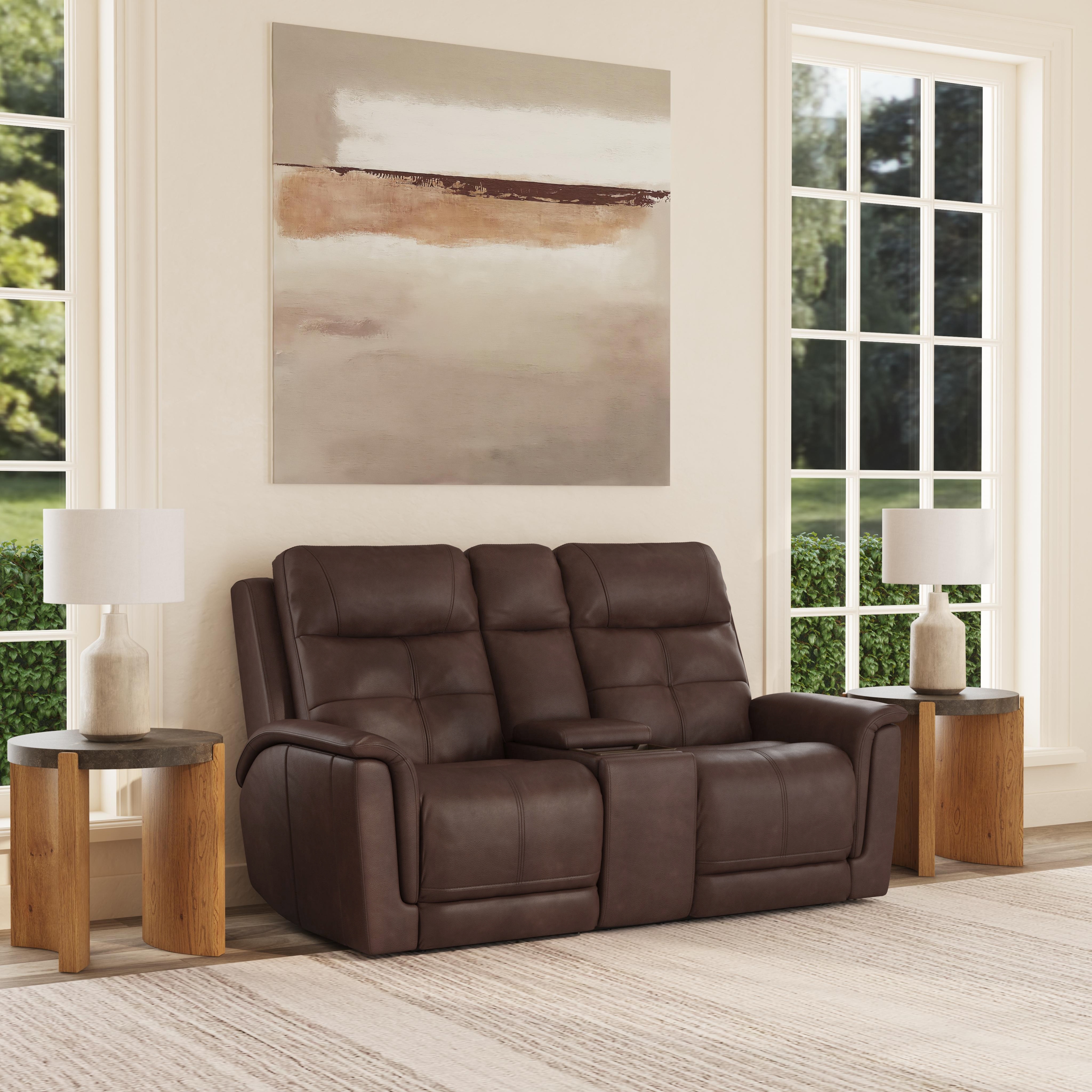 Power Reclining Loveseat with Console