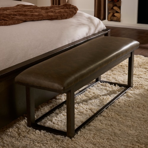 Transitional Upholstered Bench