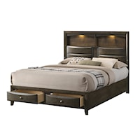 Contemporary Queen Bed with Storage