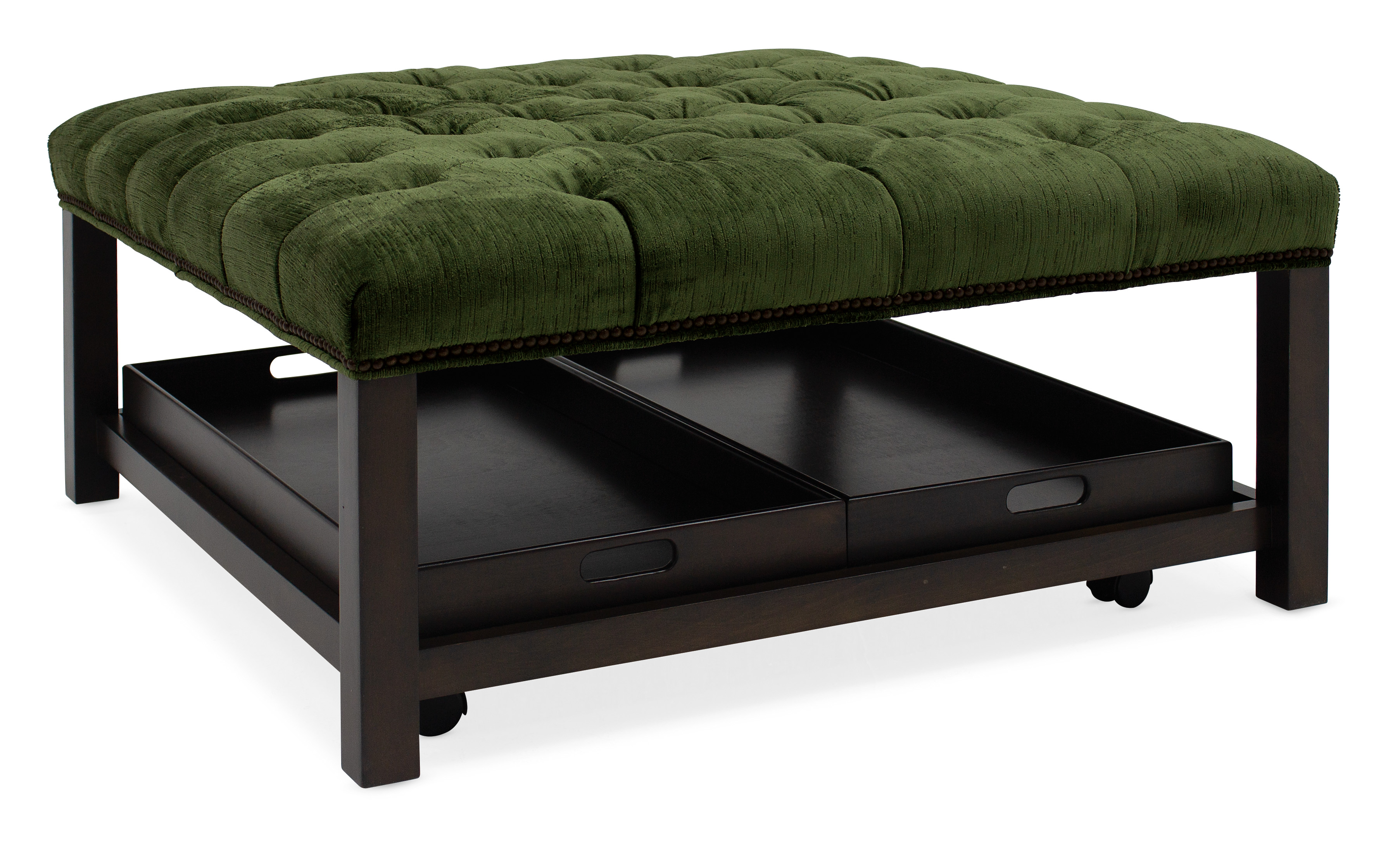 Square Tufted Tray Ottoman