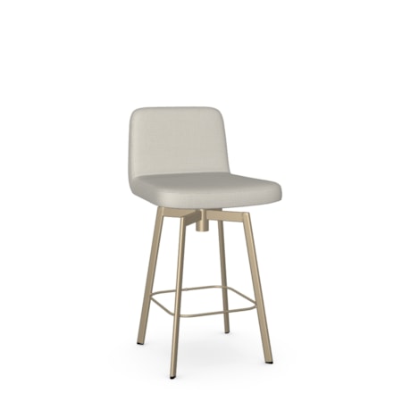 Upholstered Counter Height Swivel Stool