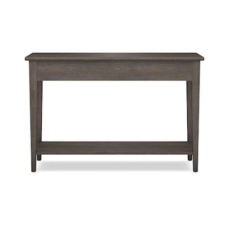 2-Drawer Sofa Table with Fixed Shelf