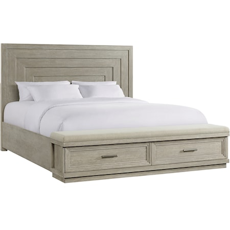  California King Panel Storage Bed