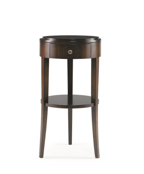 Transitional Chairside Table with Drawer