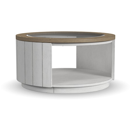 Round Coffee Table w/ Casters