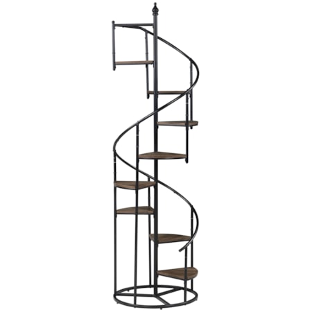 Roseglen 69-inch 8-shelf Staircase Bookshelf