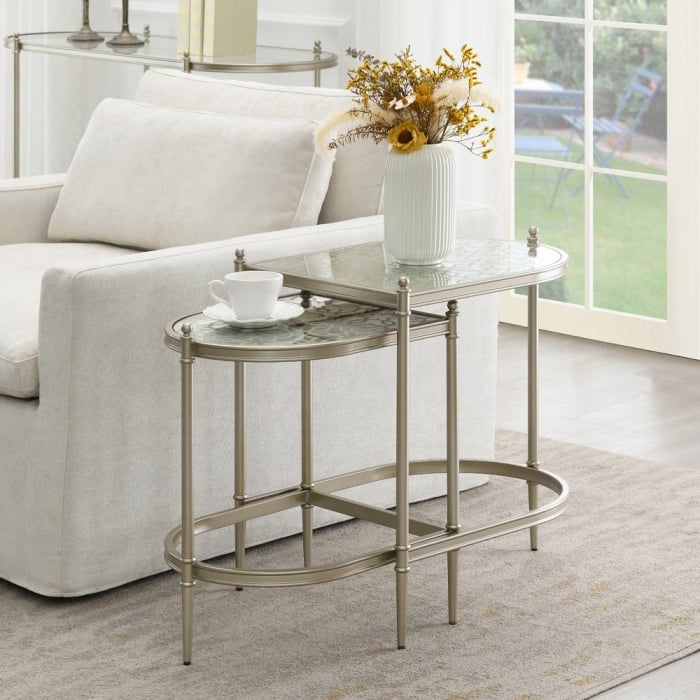 Acme Furniture Zaba Oval Nesting Table