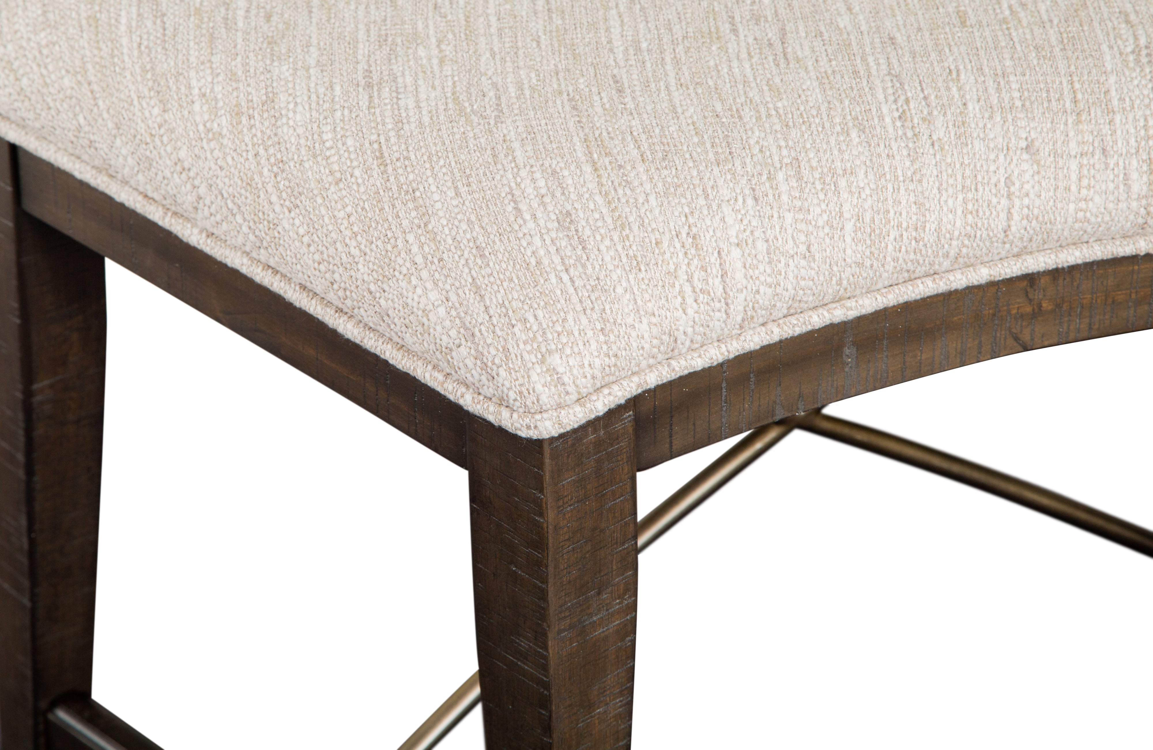 Curved Bench w/ Upholstered Seat