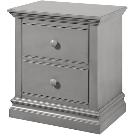 Casual Nightstand with Two Drawers