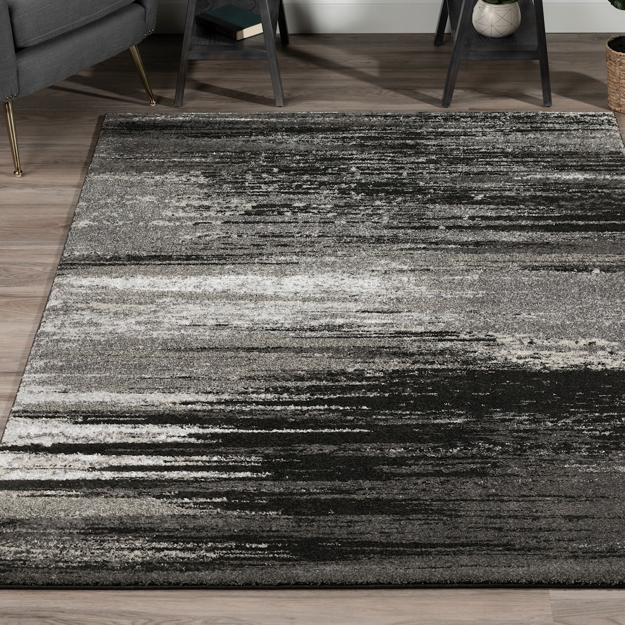 Dalyn Modern Greys Pewter 5'3"X7'7" Rug