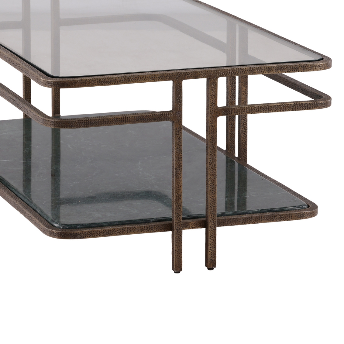 Furniture Classics Buckroe Rectangular Glass Top Coffee Table
