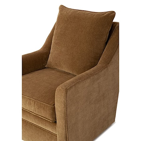 Pillow-Back Swivel Chair