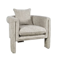Adley Contemporary Upholstered Accent Chair - Oyster