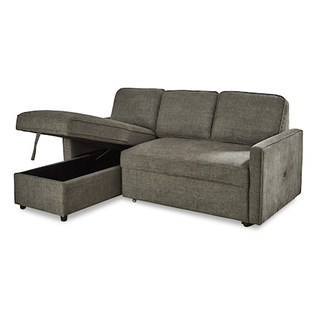 2-Piece Sectional with Pop Up Bed