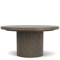 Contemporary Round Dining Table with Pedestal Base