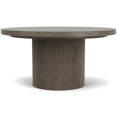 Contemporary Round Dining Table with Pedestal Base