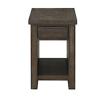 Contemporary Rustic Chairside Table