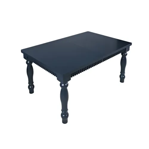 Transitional Dining Table with Turned Legs