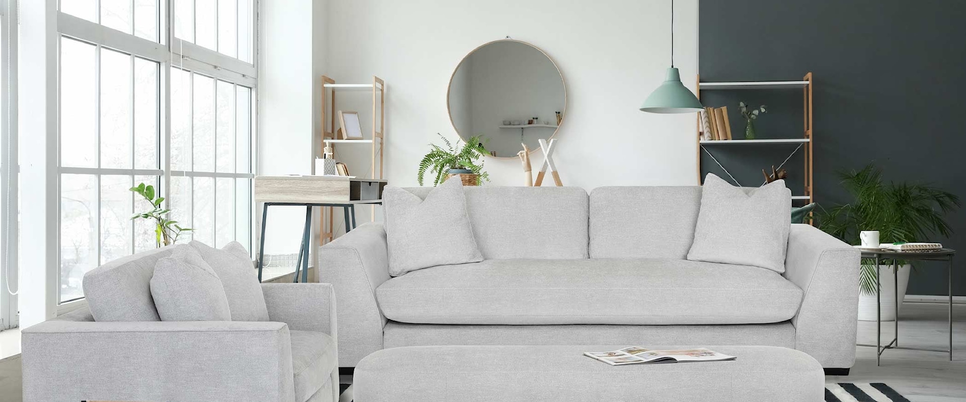 Contemporary 3-Piece Living Room Set