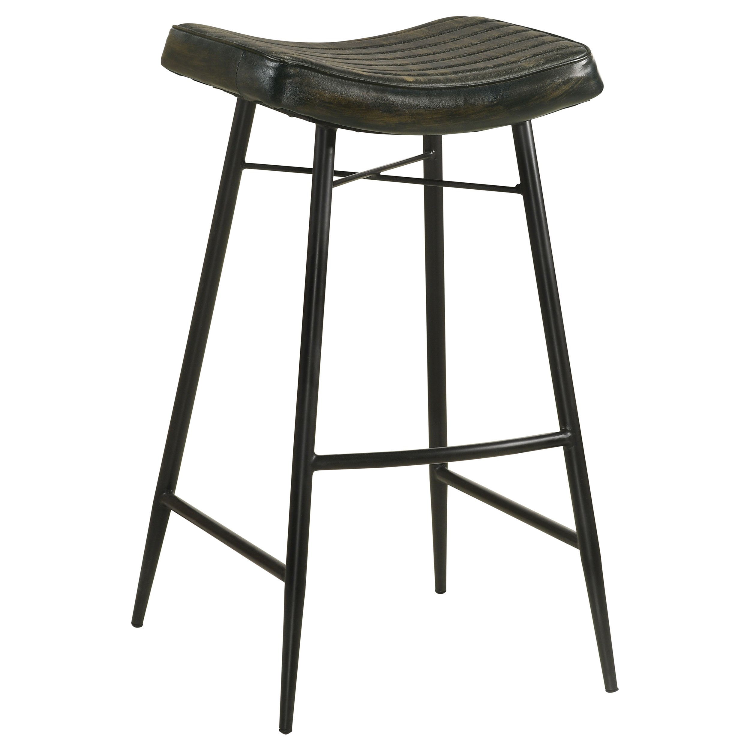 Bayu Leather Bar Stool