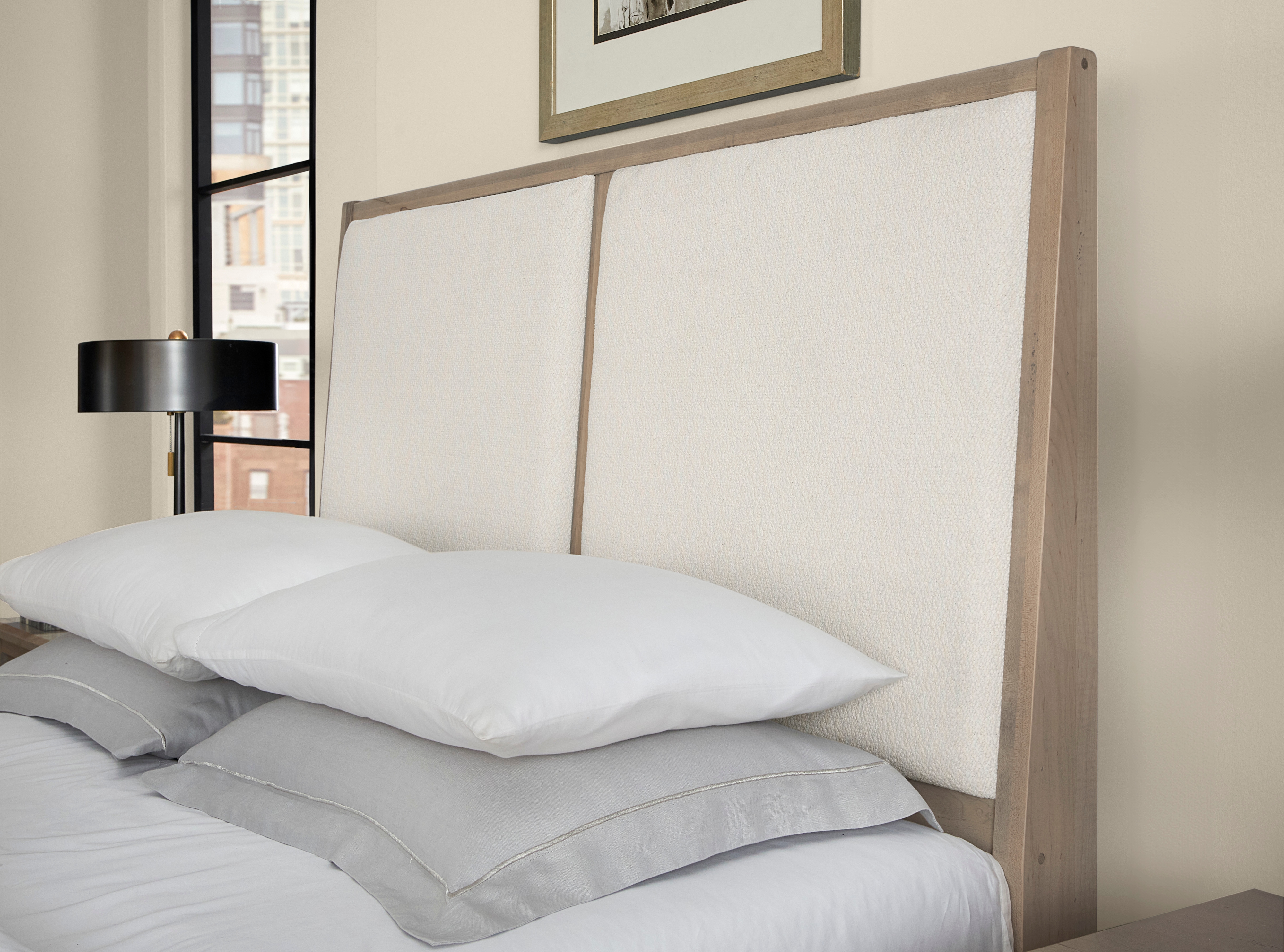 Queen Upholstered Panel Bed