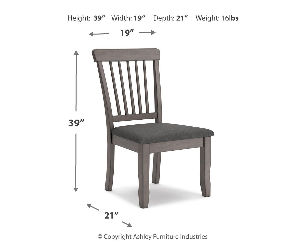 Signature Design by Ashley Shullden Dining Uph Side Chair