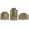 Uttermost Accessories - Vases and Urns Kallie Metallic Golden Vessels S/3