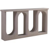 Contemporary Console Table with Marble Top