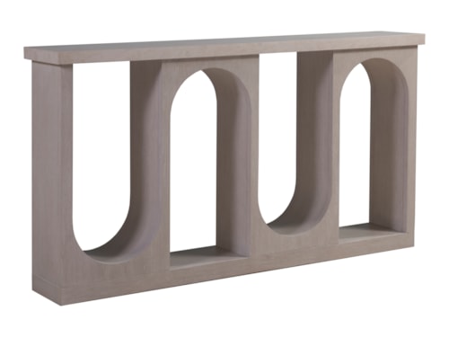 Contemporary Console Table with Marble Top