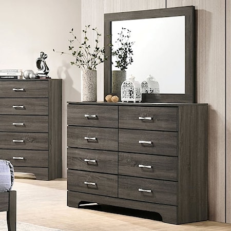 8-Drawer Dresser and Mirror Set